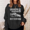 Funny Grandpa And Grandson Best Friends For LifeSweatshirt Gifts for Her