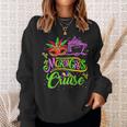 Funny Mardi Gras Cruise Cruising Mask Cruise Ship Carnival Sweatshirt Gifts for Her