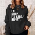 Funny Mechanic For Men Dad Auto Garage Automobile Car Lover Sweatshirt Gifts for Her