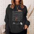 Funny Musical Cats Cat And Music Lover Cat Sweatshirt Gifts for Her