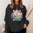 Funny Ramen Cat Kawaii Anime Ramen Cat Lovers Kawaii Neko V13 Men Women Sweatshirt Graphic Print Unisex Gifts for Her