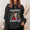 Funny Santa Biden Happy Easter Christmas Sweatshirt Gifts for Her