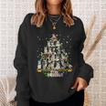 Funny Siberian Husky Christmas Tree Xmas Dog Dad Mom Tshirt Sweatshirt Gifts for Her