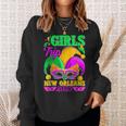 Girls Trip New Orleans 2023 Funny Jester Mask Mardi Gras Sweatshirt Gifts for Her Girls Trip New Orleans 2023 Funny Jester Mask Mardi Gras Sweatshirt Gifts for Her
