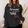 Grammie Of The Wild One Plaid Lumberjack 1St Birthday Sweatshirt Gifts for Her