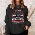 Groom Family Crest Groom Groom Clothing GroomGroom T Gifts For The Groom Sweatshirt Gifts for Her