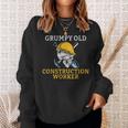 Grumpy Old Construction Worker Sweatshirt Gifts for Her