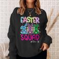 Happy Easter Day Leopard Bunnies Funny Easter Squad Outfit Sweatshirt Gifts for Her