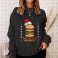 Happy Holidays With Cheese Shirt Christmas Cheeseburger Gift Sweatshirt Gifts for Her