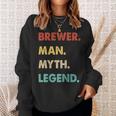 Herren Bierbrauer Mann Mythos Legende Sweatshirt Geschenke für Sie