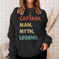 Herren Kapitän Mann Mythos Legende Sweatshirt Geschenke für Sie
