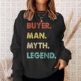 Herren Käufer Mann Mythos Legende Sweatshirt Geschenke für Sie