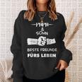 Herren Papa Vater Und Sohn Hände Geschenk Vatertag Geburtstag Sweatshirt Geschenke für Sie