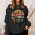 Herren Vintage Der Mann Mythos Die Legende 1928 95 Geburtstag Sweatshirt Geschenke für Sie