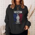 Heston Name - Heston Eagle Lifetime Member Sweatshirt Gifts for Her