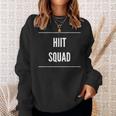 Hiit Squad Novelty Gym Workout Gift Sweatshirt Gifts for Her