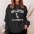 Hollister California Ca State Flag Vintage Athletic Style Sweatshirt Gifts for Her