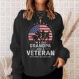 I Am A Dad Grandpa And A Veteran Nothing Scares Me Usa Gift V3 Sweatshirt Gifts for Her
