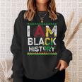 I Am Black History Month African American Pride Celebration V28 Sweatshirt Gifts for Her