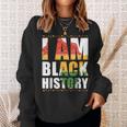 I Am Black Woman Black History Month Educated Black Girl V12 Sweatshirt Gifts for Her