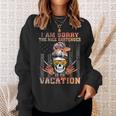 I Am Sorry The Nice Bartender Is On Vacation Skull Girl Flag Sweatshirt Gifts for Her