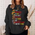 I Am The Storm Black History Queen Melanin Afro African V2 Sweatshirt Gifts for Her