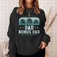 I Have Two Titles Dad And Bonus Dad Men Vintage Step Dad Sweatshirt Gifts for Her