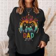 I Leveled Up To Dad Est 2021 Funny Video Gamer Gift Sweatshirt Gifts for Her