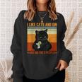 I Like Cats And Gin And Maybe 3 People Love Cat Gin Lover Sweatshirt Gifts for Her