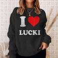 I Love Lucki Sweatshirt Gifts for Her