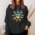 I Teach Love Bravery Equality Strength Kindnesss Sweatshirt Gifts for Her
