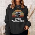 I Void Warranties Funny Engineer Car Lover Sweatshirt Gifts for Her