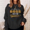 Im A Boss Whats Your Superpower Funny Foreman Coworker Men Women Sweatshirt Graphic Print Unisex Gifts for Her