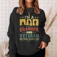 Im A Dad Grandpa And A Veteran Nothing Scares Me Father Day Sweatshirt Gifts for Her