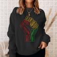 Inspiring Black Leaders Power Fist Hand Black History Month Men Women Sweatshirt Graphic Print Unisex Gifts for Her