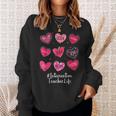 Intervention Teacher Hearts Valentine Valentines Day Quote F Sweatshirt Gifts for Her