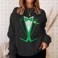 Irish Formal Tuxedo St Patricks Day Sweatshirt Gifts for Her