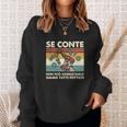 Italienischer Spruch Sweatshirt, Humorvolles Cartoon-Figur Tee Geschenke für Sie