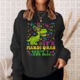 Its Mardi Gras Yall Funny Dinosaur Mardi Grawr Bead Costume Sweatshirt Gifts for Her