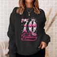 Its My 70Th Birthday Gift Queen 70 Years Old Shoes Crown Diamond Funny Gift Sweatshirt Gifts for Her