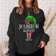 Johnson Squad Elf Group Matching Family Name Christmas Gift Sweatshirt Gifts for Her