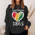 Junenth 1865 African American Freedom Day Sweatshirt Gifts for Her