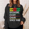 Junenth Breaking Every Chain Since 1865 African American Sweatshirt Gifts for Her