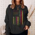 Juneteenth American Flag Free-Ish Since 1865 Black Pride Men Women Sweatshirt Graphic Print Unisex Gifts for Her