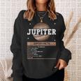 Jupiter Facts - Jupiter Planet Space Lover Sweatshirt Gifts for Her Jupiter Facts - Jupiter Planet Space Lover Sweatshirt Gifts for Her