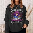Just A Girl Who Loves Anime Ramen And Sketching Japan Anime Sweatshirt Gifts for Her