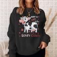 Just A Girl Who Loves Cows Design For A Girl Loves Cows Sweatshirt Gifts for Her