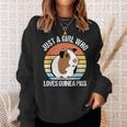 Just A Girl Who Loves Guinea Pigs Vintage Guinea Pig Sweatshirt Gifts for Her