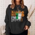 Kiss Me Im Irish Flag Saint Patrick Day Shamrock Gifts Sweatshirt Gifts for Her