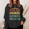 Korean Jindo Mom Dad Funny Stubborn Vintage Tricks Gift Sweatshirt Gifts for Her